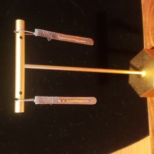 Silpada Sterling Silver Bar Earrings with Gold Accent